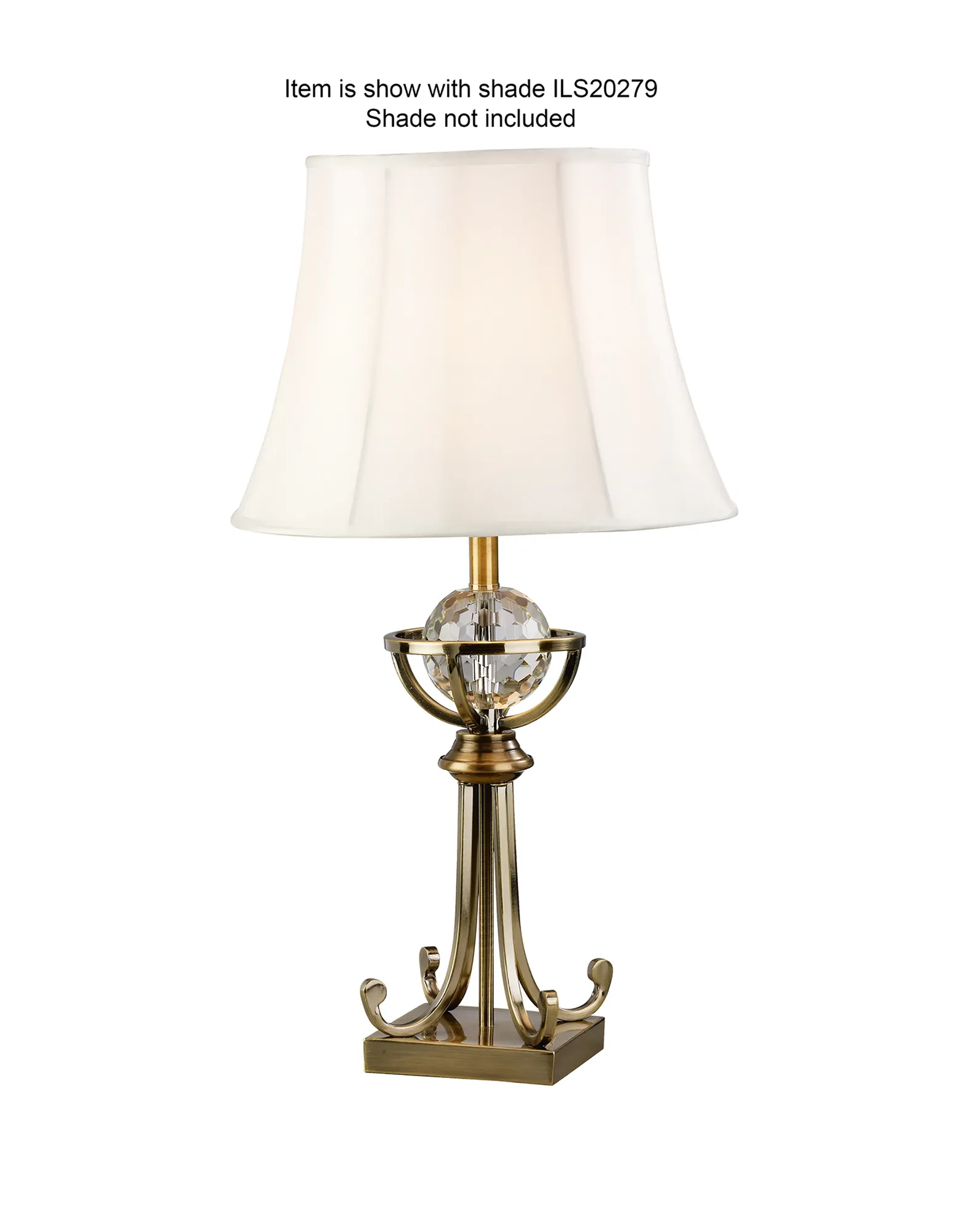 Elmo Crystal Table Lamps Diyas Base Only Lamps
